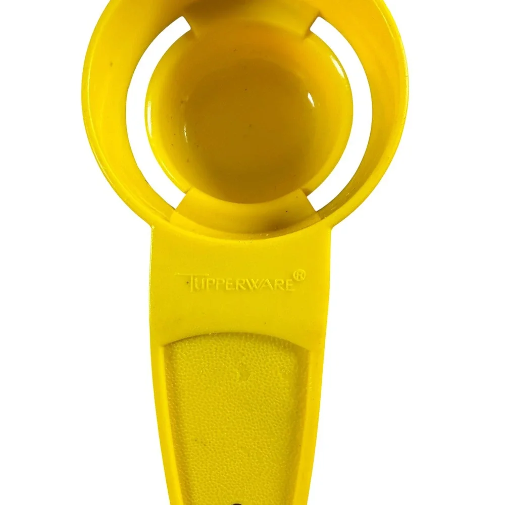 Vintage Tupperware Kitchen Gadget Set Yellow Orange Melon Baller Egg Separator
